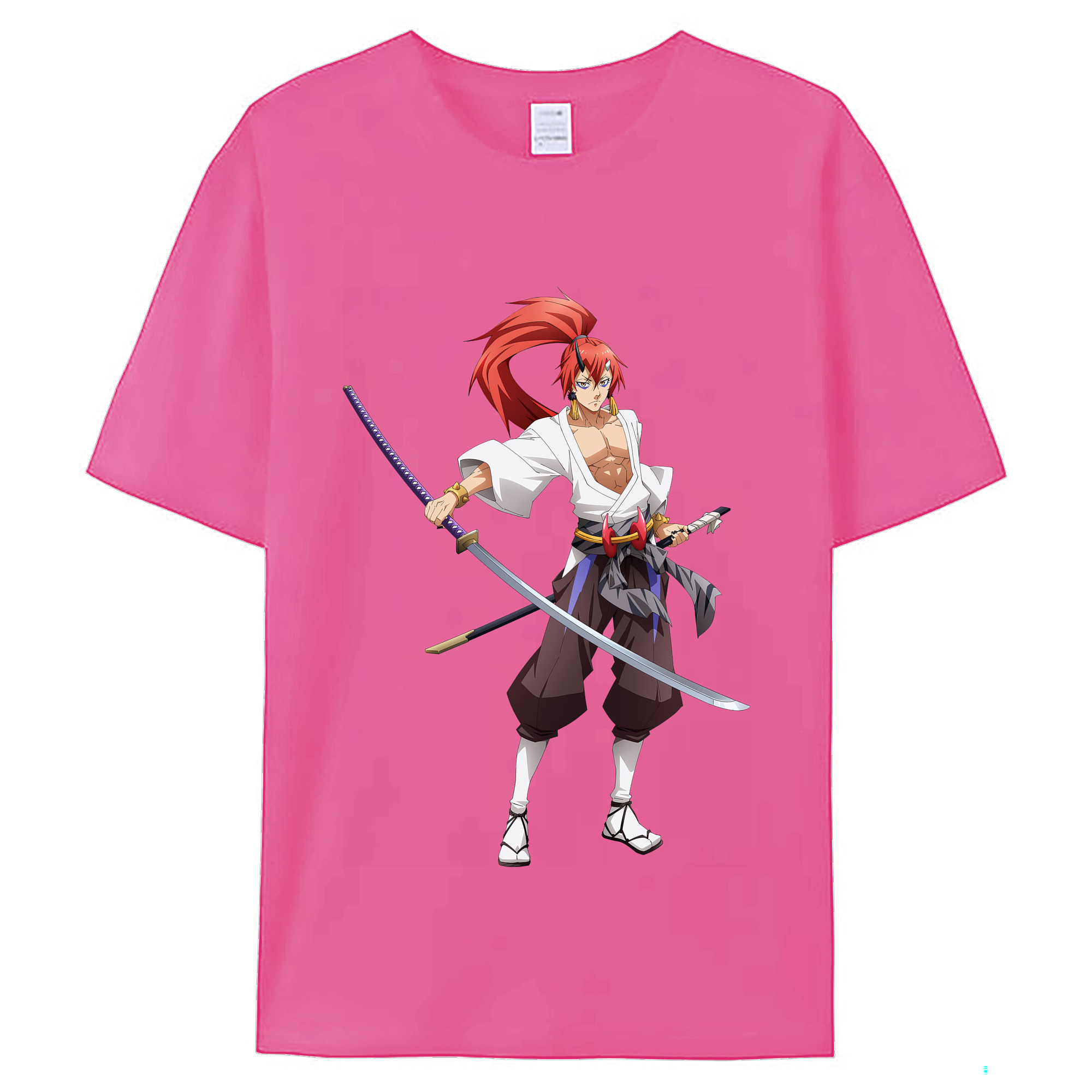 （画像用） 転スラ Regarding Reincarnated to Slime レディースカジュアルプリントTシャツ（綿100％）
